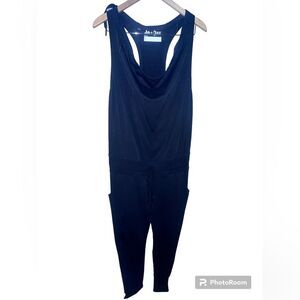 NWT Jo+Jax Unitard Jumpsuit Black Dance Ballet Warm Up Relaxed Sleeveless. XS